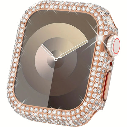 Блестящие стразы для корпуса Apple Watch, подходит для 38/40/41/42/44/45/49 мм, совместимо с Ultra/SE/10/9/8/7/6/5/4