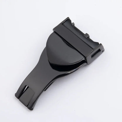 316L Stainless Steel 18mm Deployment Clasp Watch Buckle for Tudor Strap, Leather Rubber Band Replacement Silver Folding Clasp