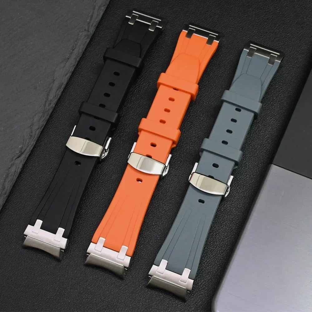 Bracelet de sport en silicone sans interstice pour hommes, compatible Samsung Galaxy Watch 7 40mm 44mm, 6 4 Classic 46 47mm, 42 43mm, 5 Pro 45mm