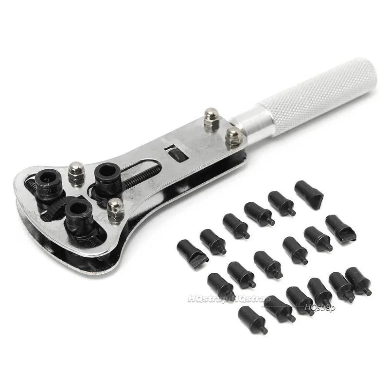 Outils de réparation d'horloger réglables, clé de retrait arrière de vis, ouvre-boîtier arrière de montre, outil de couverture ouverte à trois mâchoires
