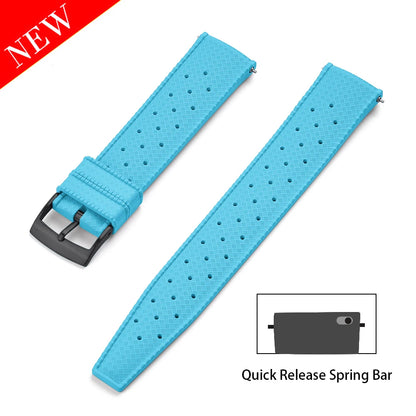 Premium FKM Rubber Watch Band Quick Release 18mm 20mm 22mm 24mm Rubber Watch Strap Smart Watch Bracelet