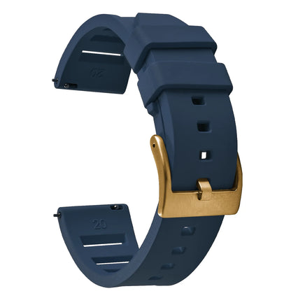 Bracelet de montre en caoutchouc fluoré FKM de qualité supérieure, à dégagement rapide, 20 mm 22 mm, bracelet de plongée souple et étanche, bracelet de remplacement pour montre