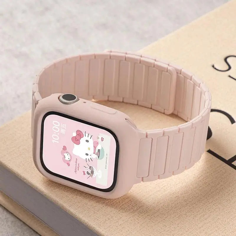 Magnetic loop + silicone case + adjustment tool for Honor Choice ROSSINI 2i smartwatch strap