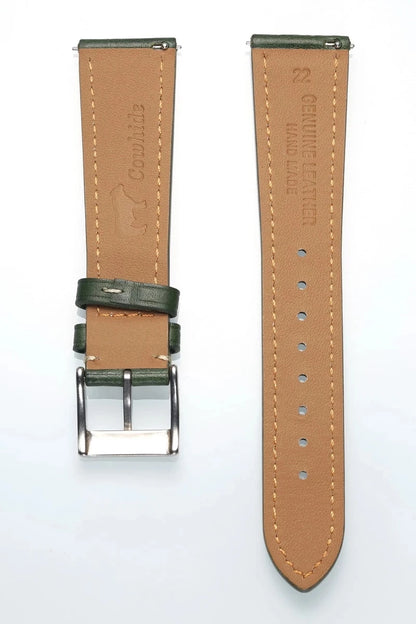 HEMSUT Italia, cinturino per orologio da uomo in vera pelle bovina, vintage, avvolgente, morbido, fatto a mano, in pelle, a sgancio rapido, 22mm, 18mm, 20mm
