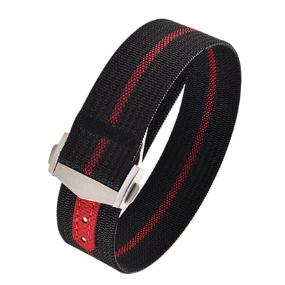Canvas and Nylon Watch Strap, 18-20-22mm, for Omega X Swatch MoonSwatch for Seiko Men Women Sport, Waterproof, Folding Buckle