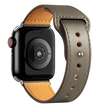 Cinturino in pelle per Apple Watch, Ultra 3, 49mm, 46mm/42mm, 41mm/45mm, 44mm, 40mm, iWatch serie 11 10 9 8 7 4 5 6 se