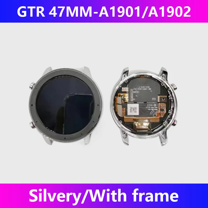 For Amazfit GTR 47MM watch LCD screen A1901 A1902 touch screen display with inner and outer frame