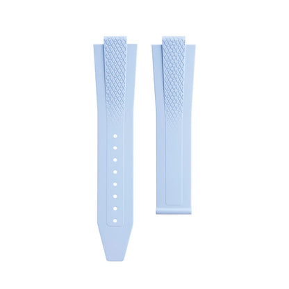 Soft Convex FKM Fluoro Rubber Watch Strap for Longines HydroConquest GMT V.H.P. 21mm 22mm Strap for 41/42mm Dial