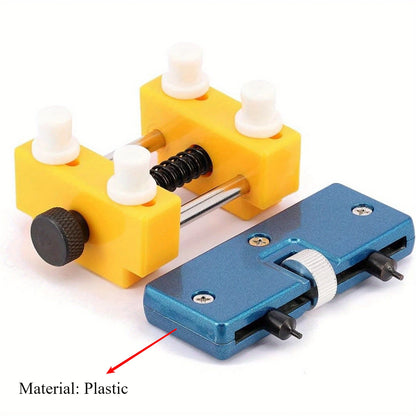 1 ensemble de Kit d'outils de remplacement de batterie de montre, dissolvant de boîtier arrière de montre et Kit de réparation d'ouvreur de montre, réglage d'outils