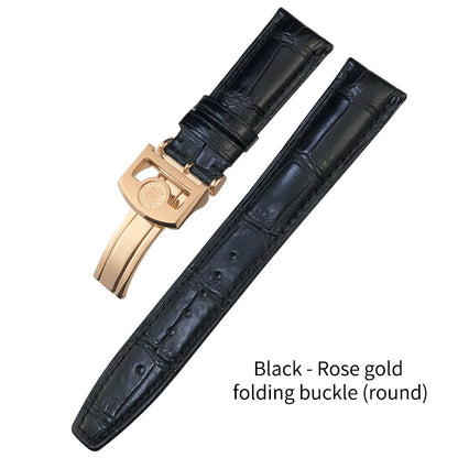 Bracelet de montre en cuir de Crocodile américain, 20mm 21mm 22mm, pour IWC PORTUGIESER PORTOFINO Pilot, outils gratuits