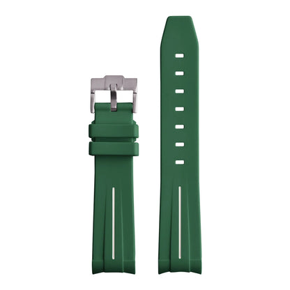 STAPELP Bracciale per orologio in gomma con estremità curva da 20 mm adatto per Omega X s-watch Joint Moon cinturini per orologi uomo donna Cinturino impermeabile
