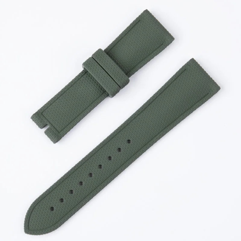 Cinturino per orologio in gomma fluorurata FKM di alta qualità, 18/19/20/21/22/23/24mm, per uomo e donna, per Longines/Tissot Rolex Diver, cinturino universale F