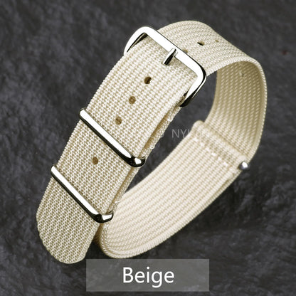 Bracelet de montre en Nylon nervuré 20mm 22mm bracelets de montre confortables boucle militaire lavable Blet pour hommes bracelets de montre