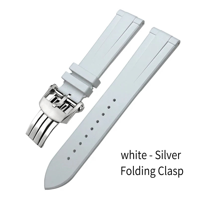 Bracelet de montre en caoutchouc fluoré FKM à dégagement rapide, 21mm 22mm, pour Breitling Navitimer Avenger Superocean, bracelet de montre souple coloré