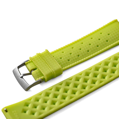 New Luminous Tropical FKM Rubber Watch Band 20mm 22mm Luminous Quick Release Smart Watch Band Sport Strap for Omega