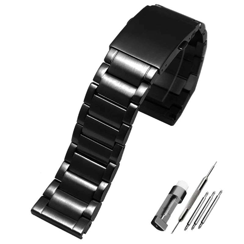 Bracciale in acciaio inossidabile con estremità liscia, cinturino in metallo massiccio 22 24 26 28 mm per Diesel DZ4209 DZ4215 DZ1844