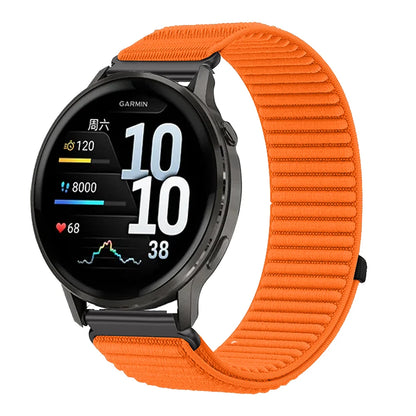 Cinturino in nylon da 20 mm 22 mm per Garmin Forerunner 255 265 970 165 55/Active 6 5, Correa Garmin Venu 4 3 45 mm/Vivoactive 5