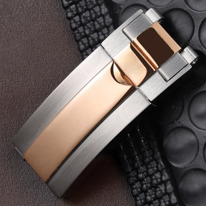 Fermoir de déploiement de verrouillage coulissant en acier inoxydable massif, 9mm x 9mm, haute qualité, pour Rolex Submariner GMT Daytona Date, boucle de montre en métal