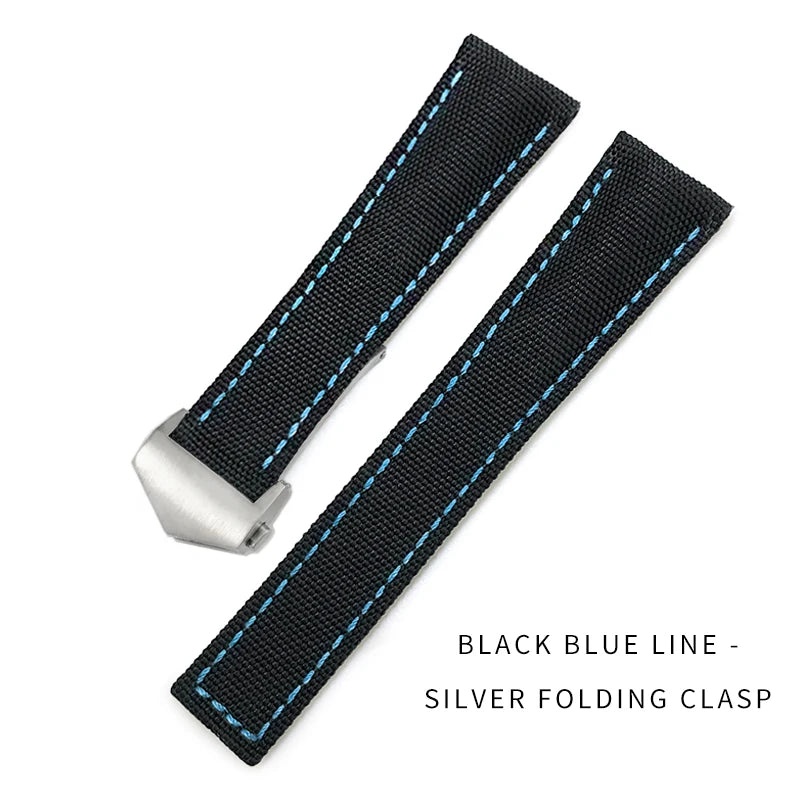 Bracelet de montre en Nylon de haute qualité, 19mm 20mm 21mm 22mm, adapté à TAG Heuer Aquaracer 300 500, bracelet de montre en toile de Nylon, boucle pliante