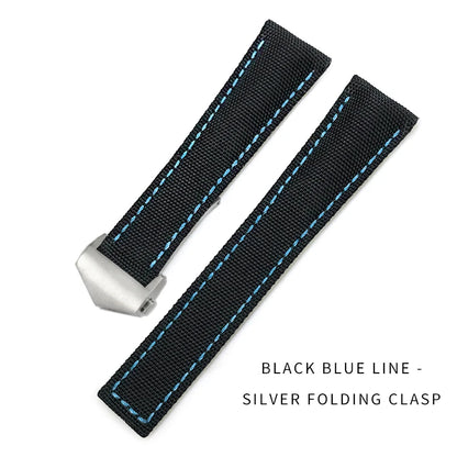 Bracelet de montre en Nylon de haute qualité, 19mm 20mm 21mm 22mm, adapté à TAG Heuer Aquaracer 300 500, bracelet de montre en toile de Nylon, boucle pliante