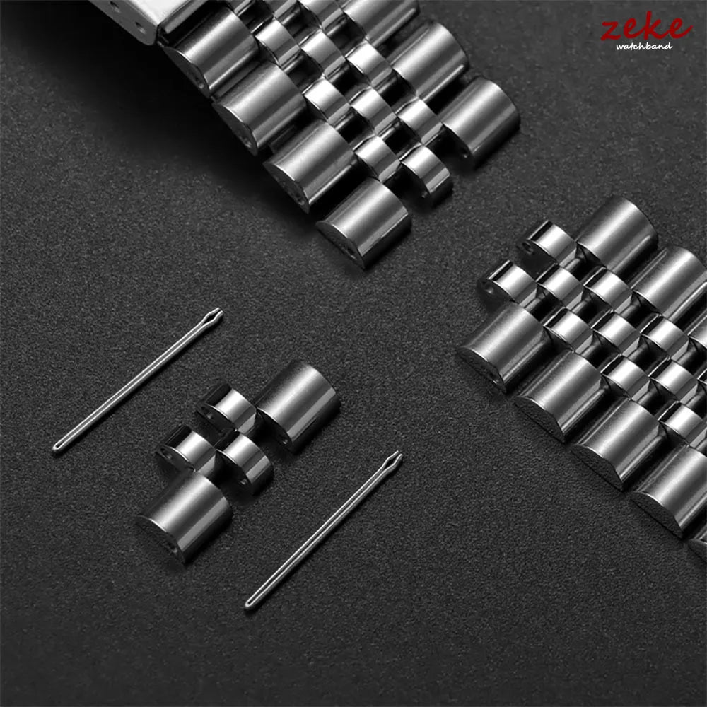 Bracelet de montre de luxe en acier inoxydable massif pour Seiko SKX009, Bracelet à boucle pliante en acier pour plongée pour hommes, bandes de 18/19/20/21/22/24mm