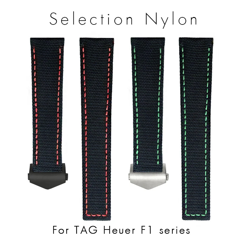 Bracelet de montre en Nylon de haute qualité, 19mm 20mm 21mm 22mm, adapté à TAG Heuer Aquaracer 300 500, bracelet de montre en toile de Nylon, boucle pliante
