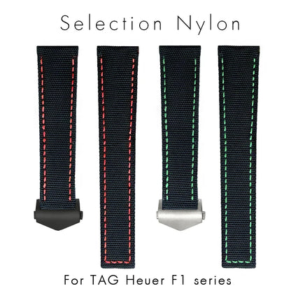 Bracelet de montre en Nylon de haute qualité, 19mm 20mm 21mm 22mm, adapté à TAG Heuer Aquaracer 300 500, bracelet de montre en toile de Nylon, boucle pliante
