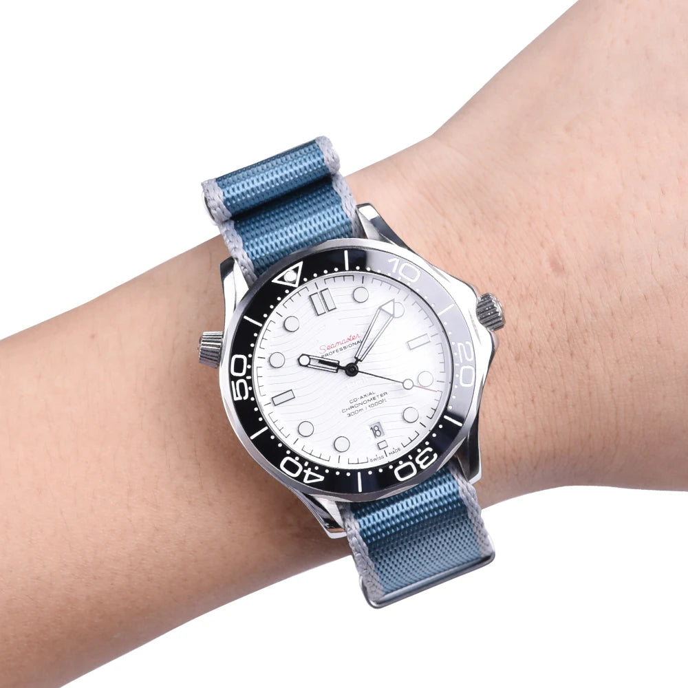 Premium Quality Nylon Fabric Seat Belts, 20mm 22mm, Army Sport Watch Straps, Durable Bracelets for Traditional Watches