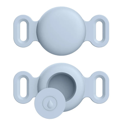 Coque en silicone souple avec porte-clés pour Apple Airtag, collier de chien et de chat, housse de protection anti-rayures pour étiquettes d'air, sacs à dos de bagages