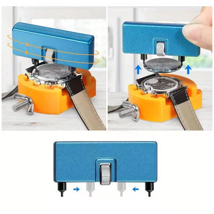 4 kits de remplacement de piles de montre professionnels, idéaux pour les horlogers et les amateurs, dissolvant de couverture arrière de montre