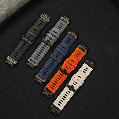 Cinturino per orologio QuickFit in gomma fluorurata, 22mm, 26mm, Garmin Fenix 8, 7X, 7, 6, 6X Pro, Epix Pro, Gen2, 47mm, 51mm, Fenix 5X Plus, Tactix7