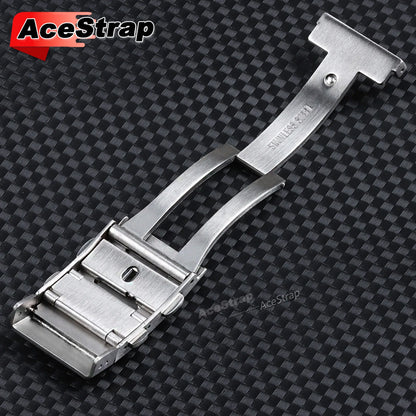Boucle de montre en acier inoxydable 316L, 22mm 20mm 18mm 14mm 16mm, bouton de montre évolutif, Double sangle pliante, fermoir, accessoires de luxe