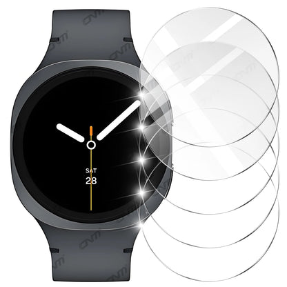 9H Tempered Glass for Samsung Galaxy Watch 8 Classic 40mm 44mm 46mm Ultra (2025) 47mm, Ultra-HD Glass Screen Protector