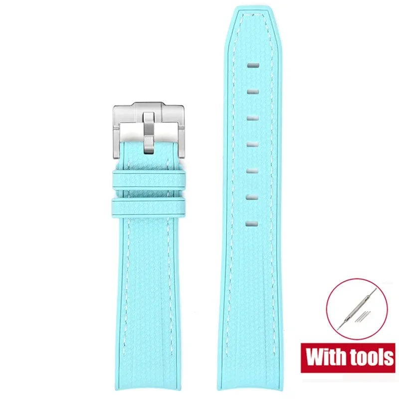 Bracelet de plongée Joint MoonSwatch 20mm pour Omega X Swatch hommes femmes Arc extrémité incurvée Bracelet en caoutchouc TPU pour outils de Bracelet de montre Rolex