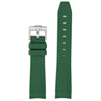 Bracelet de montre en caoutchouc et Silicone, 20mm, pour Omega X Swatch Joint MoonSwatch, pour Seamaster 300, pour hommes et femmes, extrémité incurvée