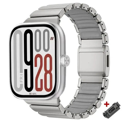 Metal Bracelet for Redmi Watch 6/5/4 3/5Acitve Lite, Alloy Magnetic Buckle Strap