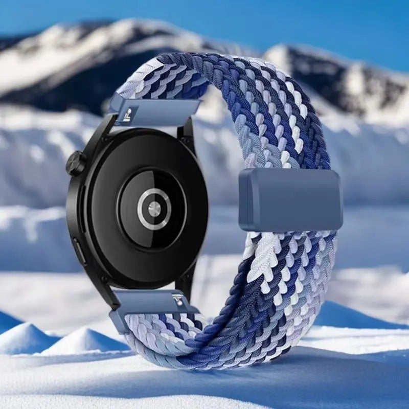 Cinturino magnetico in nylon da 18/20/22mm, 1 pezzo, per Samsung Watch4/5/6/7 Huawei GT4/GT3/Watch 4/Amazfit GTR4/stratos/Garmin Venu/Fenix 7