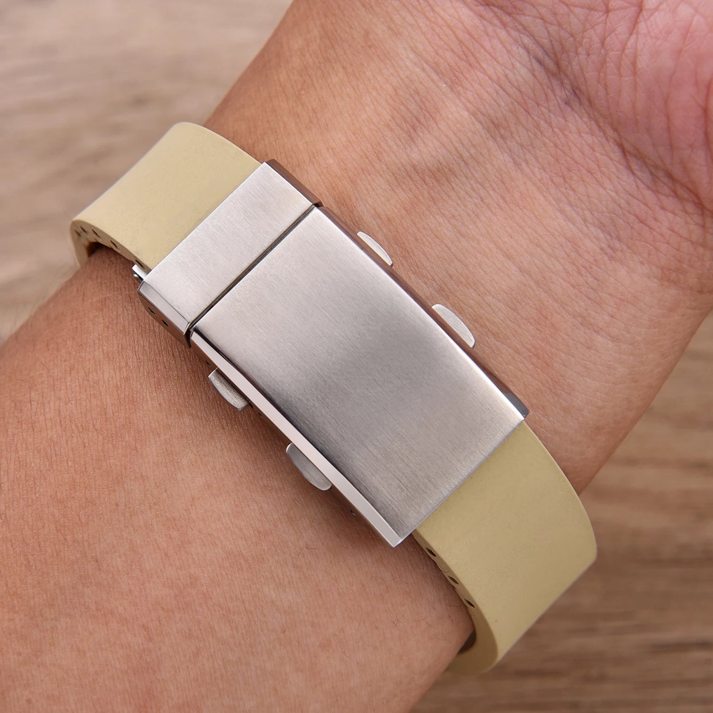 Fibbia per orologio da 18/20/22mm, in acciaio inossidabile massiccio 316L, fibbia di sicurezza pieghevole, doppio pulsante, chiusura per orologio regolabile estensibile per Seiko