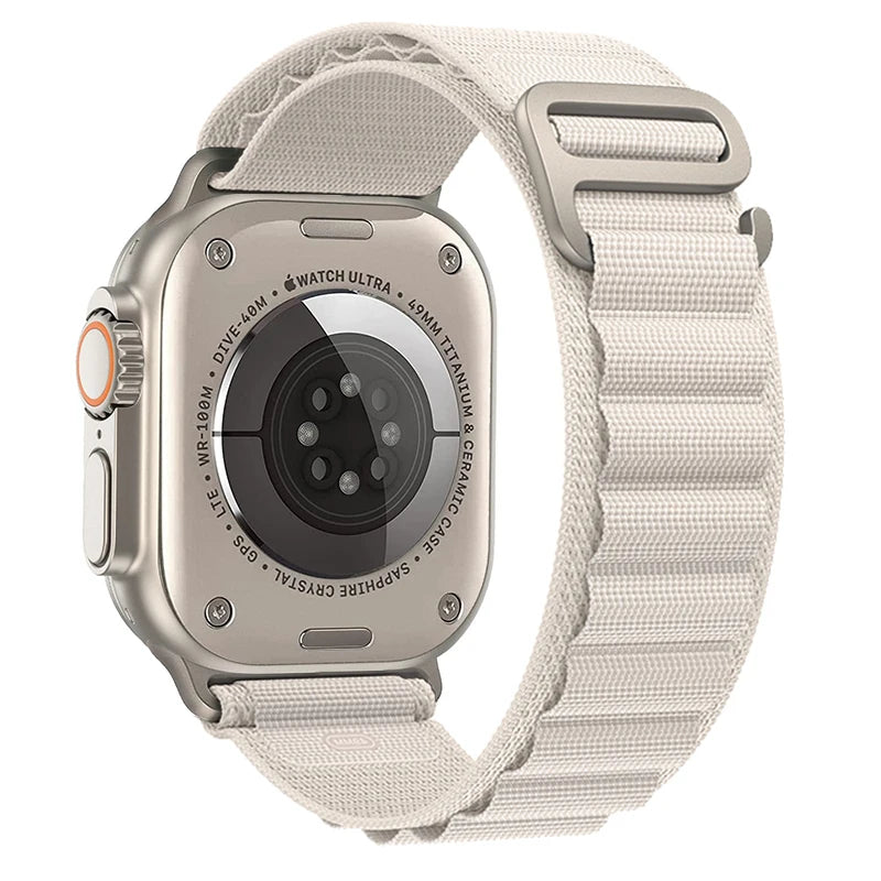 Bracelet à boucle alpine pour Apple watch Ultra 3 2 bandes 49mm 45mm 44mm 40mm 41mm 46mm 42mm Bracelet iWatch série 11 10 SE 9 8 7 6 5 4