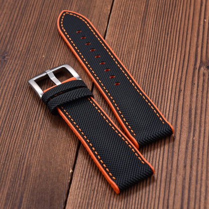 Bracelets de montre FKM en cuir hybride de qualité supérieure, 20mm 22mm, en caoutchouc fluoré FPM, étanche, unisexe pour chaque marque de montres de plongée