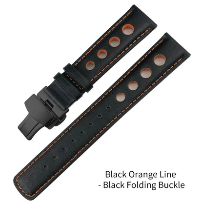 Bracelet de montre en cuir véritable pour hommes, 20mm, boucle papillon, pour Tissot T91 Racing Sports 1853 PRS516 T044