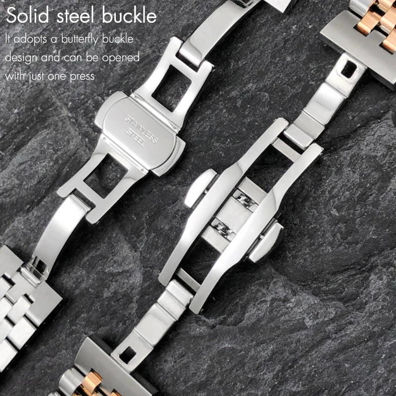 Bracelet de montre en acier inoxydable à extrémités courbes de 18 mm, 19 mm, 20 mm, 21 mm, 22 mm pour Tudor Black Bay GMT SEIKO 5 SKX, outils de montage inclus