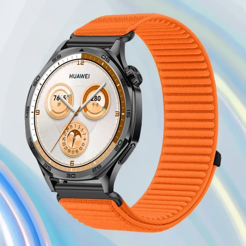 Cinturino classico in nylon intrecciato da 20mm 22mm per Samsung Galaxy Watch 7 6 5 4/3 41mm 45mm/Active 2/Gear S3 Frontier