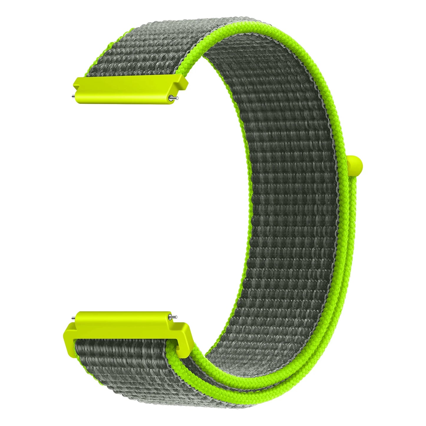 Bracelet à boucle en Nylon pour Amazfit Bip 6/5/GTS 4/3/2/2e/Mini/GTR 42mm/47mm/GTR 4/3 Pro Sport, 20mm/22mm, 2 bandes
