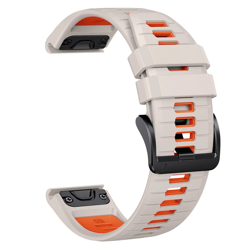Bracelet de montre en silicone 22 mm 26 mm pour Garmin Fenix 8Pro 7 7X 6X Pro 5X Plus Epix Gen2 Enduro 3 2, bracelet souple à libération rapide QuickFit