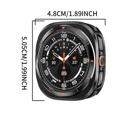 BUSKOZ 1/2pc Étui de protection en métal pour Samsung Galaxy Watch Ultra, sans film protecteur d'écran, accessoires