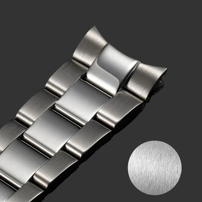 Watch strap for Rolex Submariner Daytona, solid steel - folding clasp