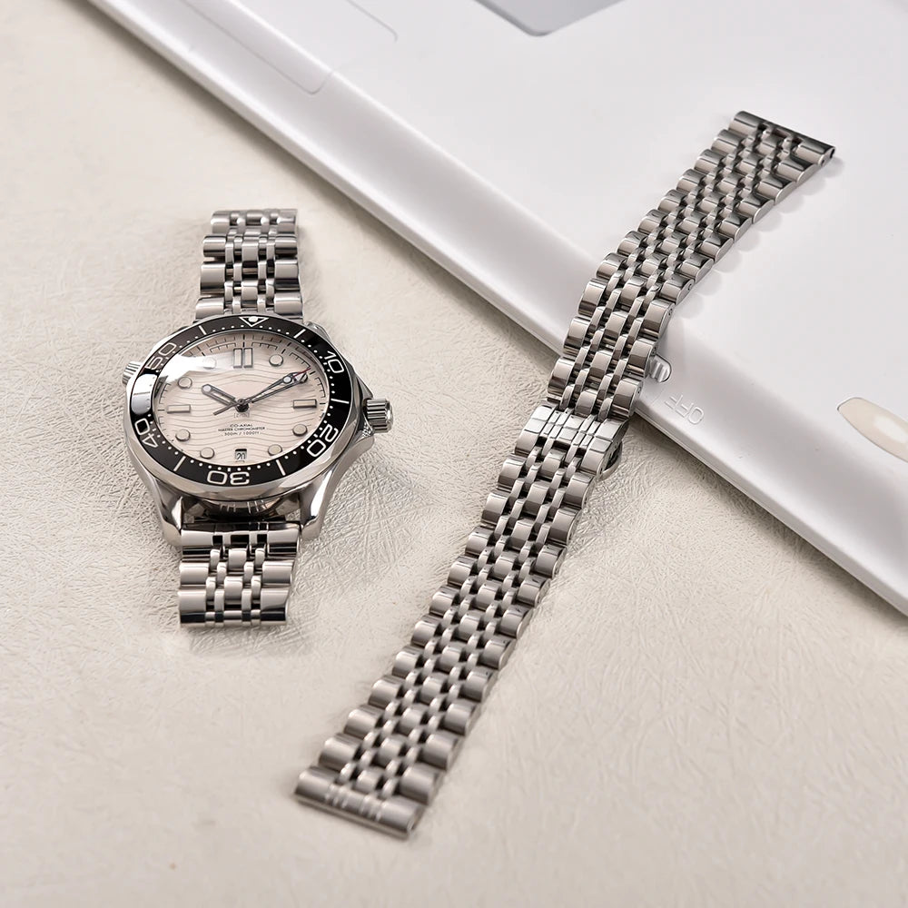 Cinturino per orologio ultra sottile in acciaio inossidabile, 20mm 22mm, in metallo lucidato, leggero, per uomini e donne, cinturini di ricambio per orologio da polso