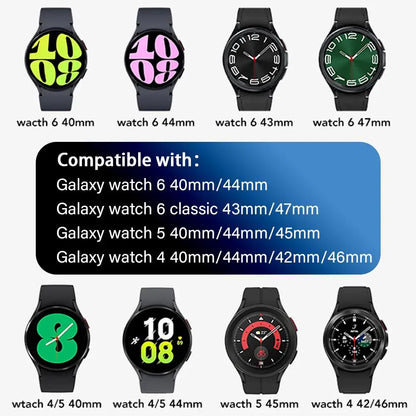 Bracelet sans espaces pour Samsung Galaxy Watch 6 4 classic/5 pro 47mm 43mm 44mm 40mm bracelet tressé magnétique Galaxy watch6 watch4