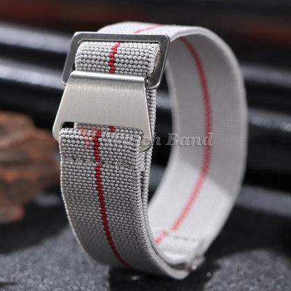 Bracelet de montre tressé en Nylon, 18/20/22mm, élastique, troupes françaises, sac de Parachute, Bracelet de Sport universel pour hommes et femmes